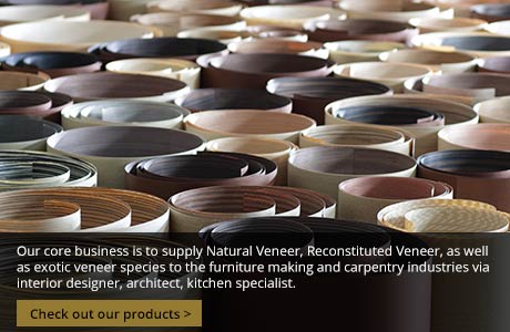 We excel in Plywood, Exotic Natural Wood Veneer, Reconstituted Veneer, Decorative Wood Moulding, Wood Inlay, Furniture Hardware and Interior Decoration Materials.
